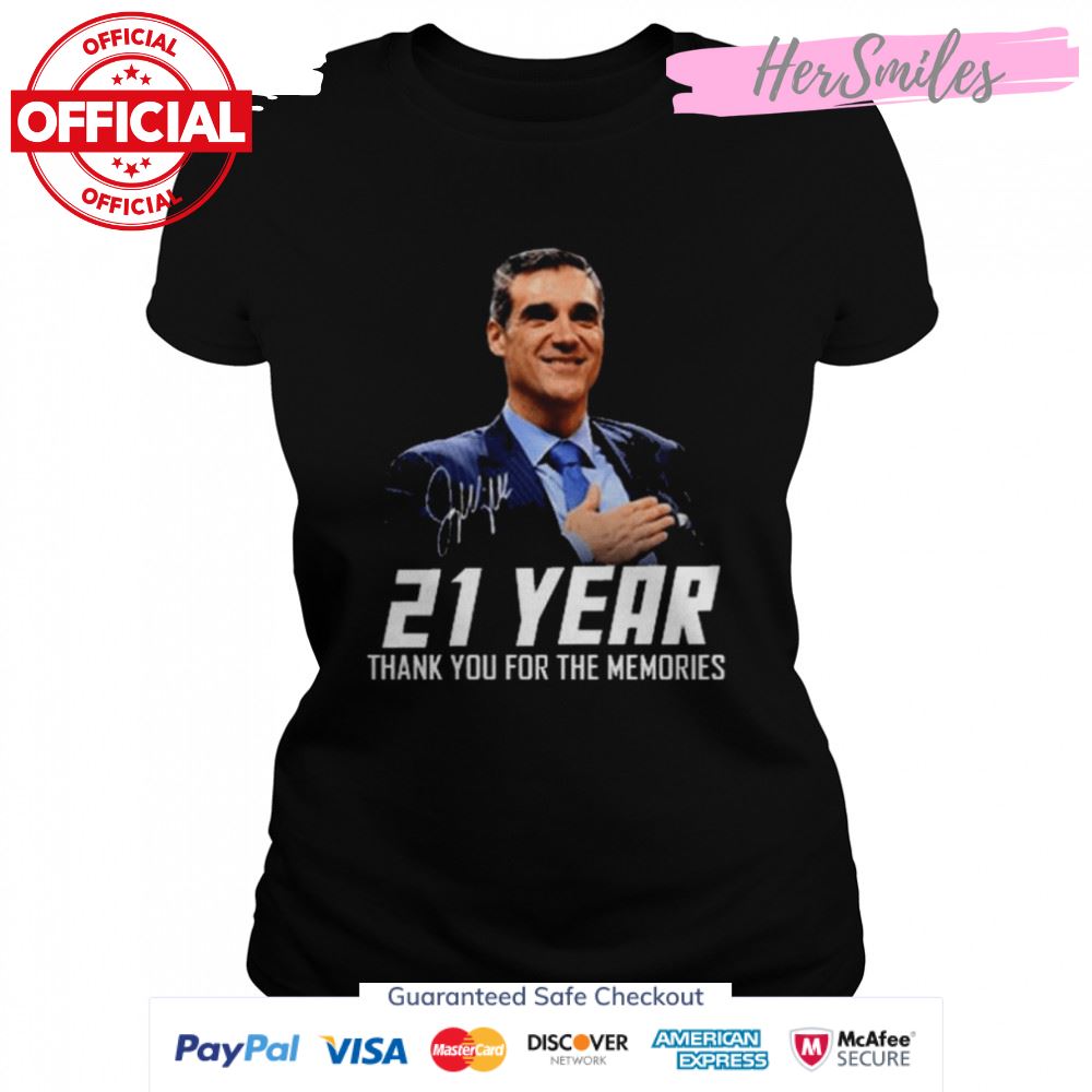 Jay wright retirement after 21 year career signature shirt