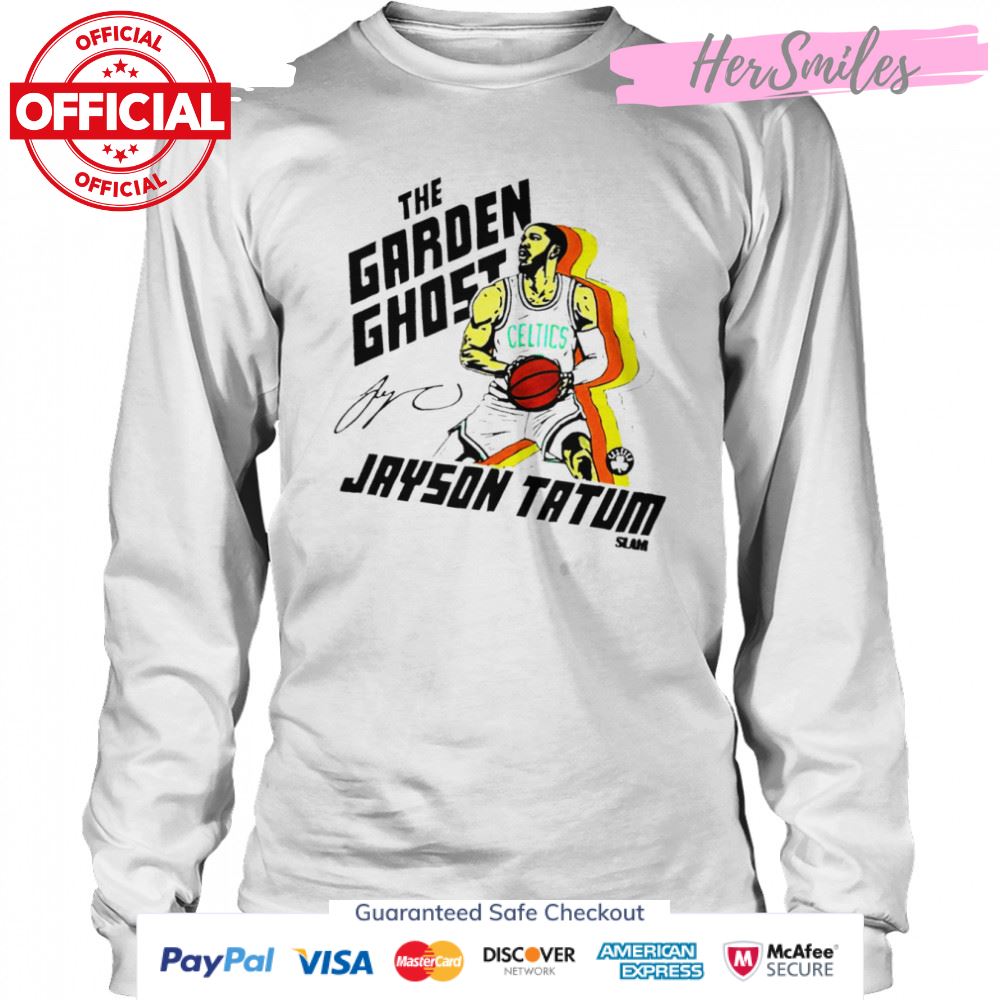 Jayson Tatum The Garden Ghost signature T-shirt Jayson Tatum The Garden Ghost signature T-shirt