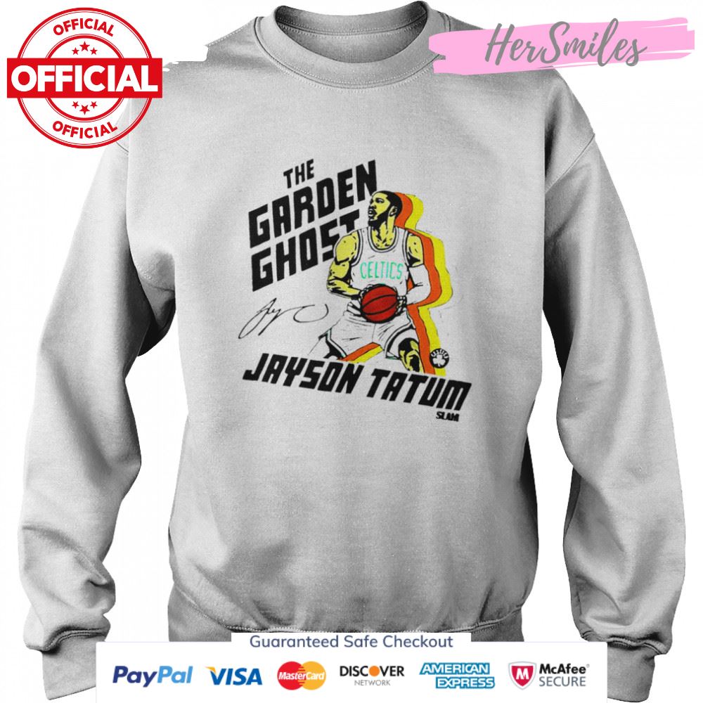 Jayson Tatum The Garden Ghost signature T-shirt Jayson Tatum The Garden Ghost signature T-shirt