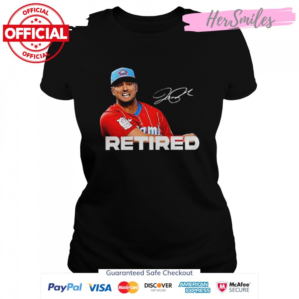 Joe panik retired mlb signature shirt