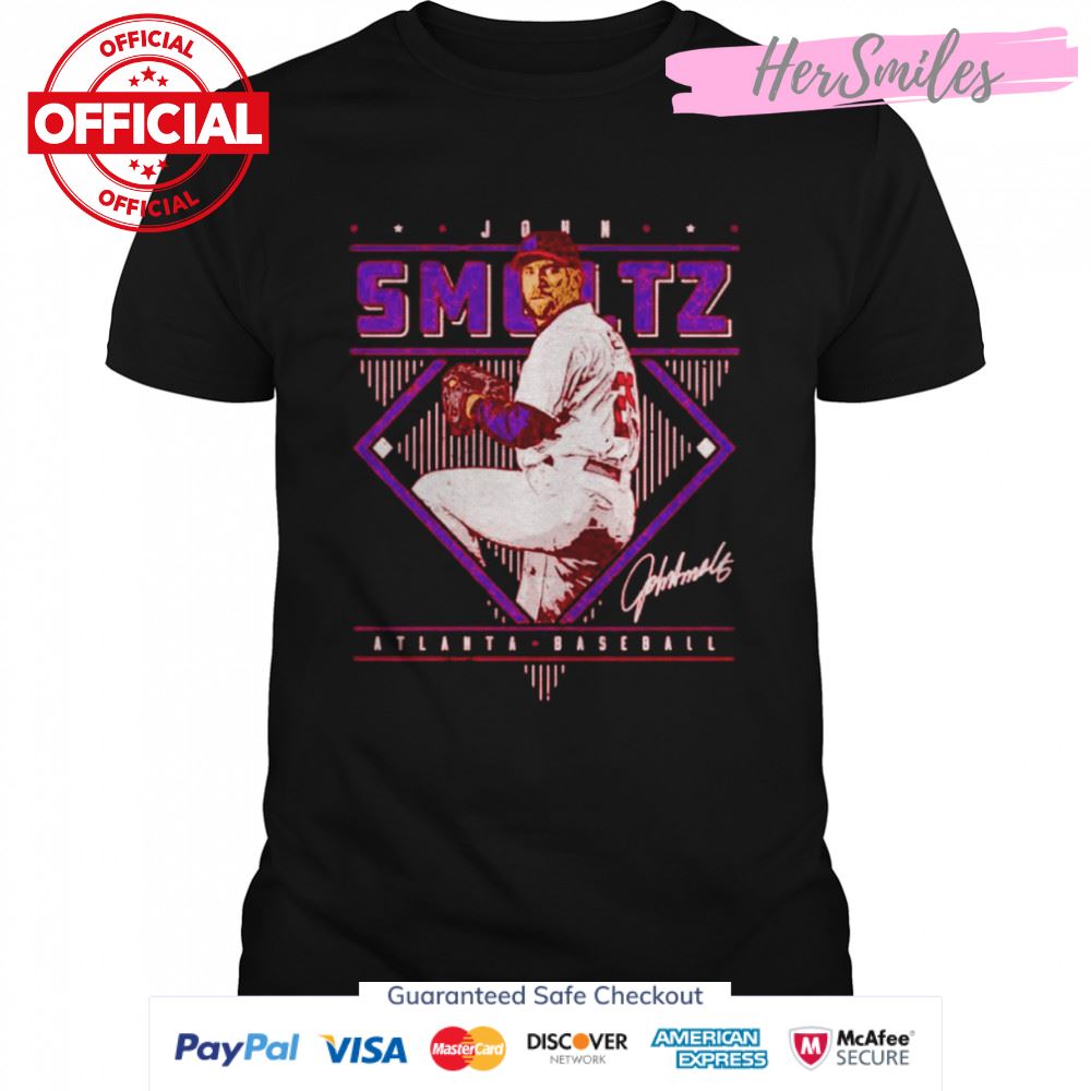 John Smoltz Atlanta Braves Diamond Name signature shirt