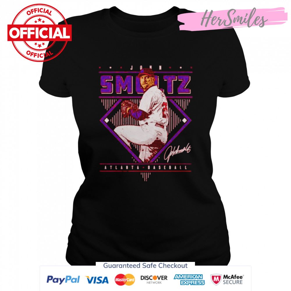 John Smoltz Atlanta Braves Diamond Name signature shirt