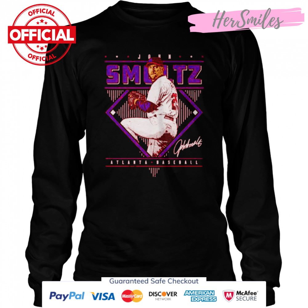 John Smoltz Atlanta Braves Diamond Name signature shirt John Smoltz Atlanta Braves Diamond Name signature shirt