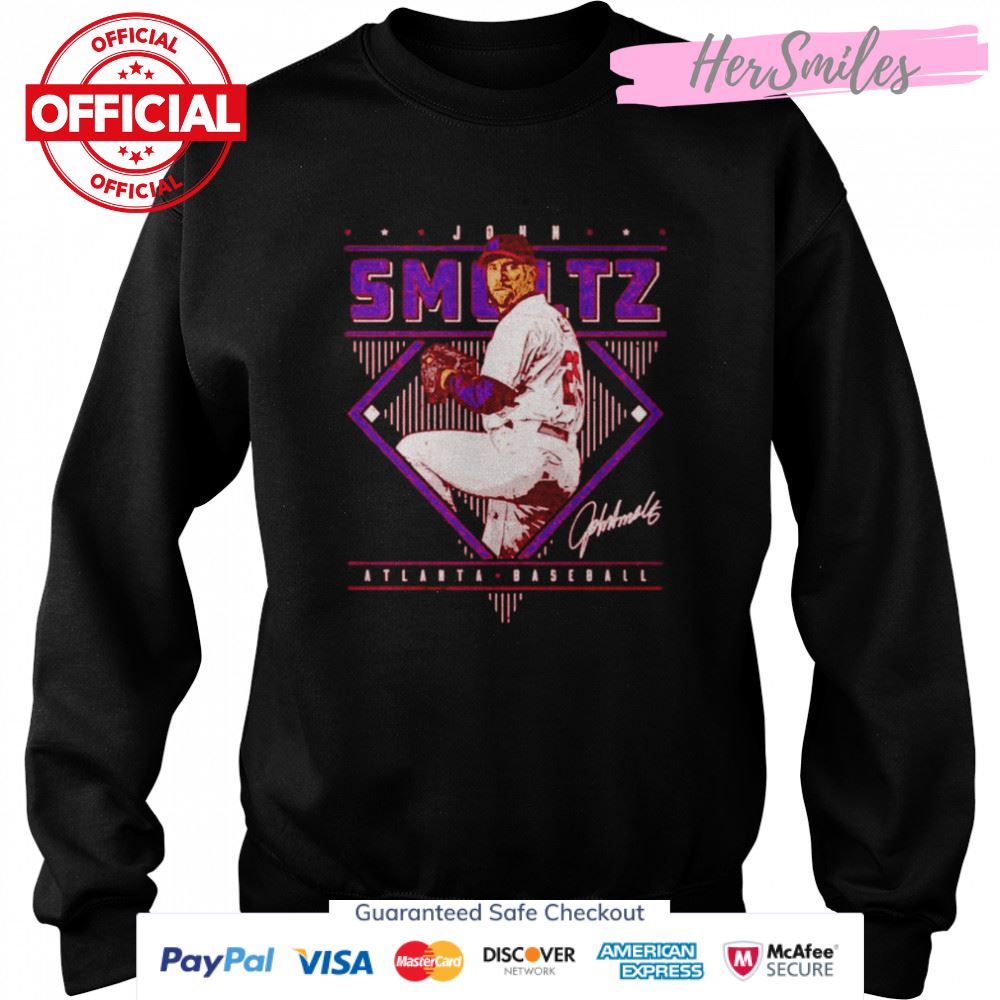 John Smoltz Atlanta Braves Diamond Name signature shirt John Smoltz Atlanta Braves Diamond Name signature shirt