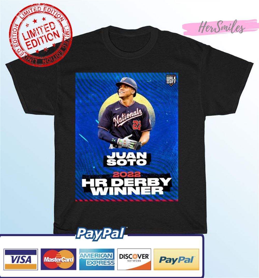 Juan Soto Home Run Derby 2022 Winner Unisex T-Shirt Juan Soto Home Run Derby 2022 Winner Unisex T-Shirt