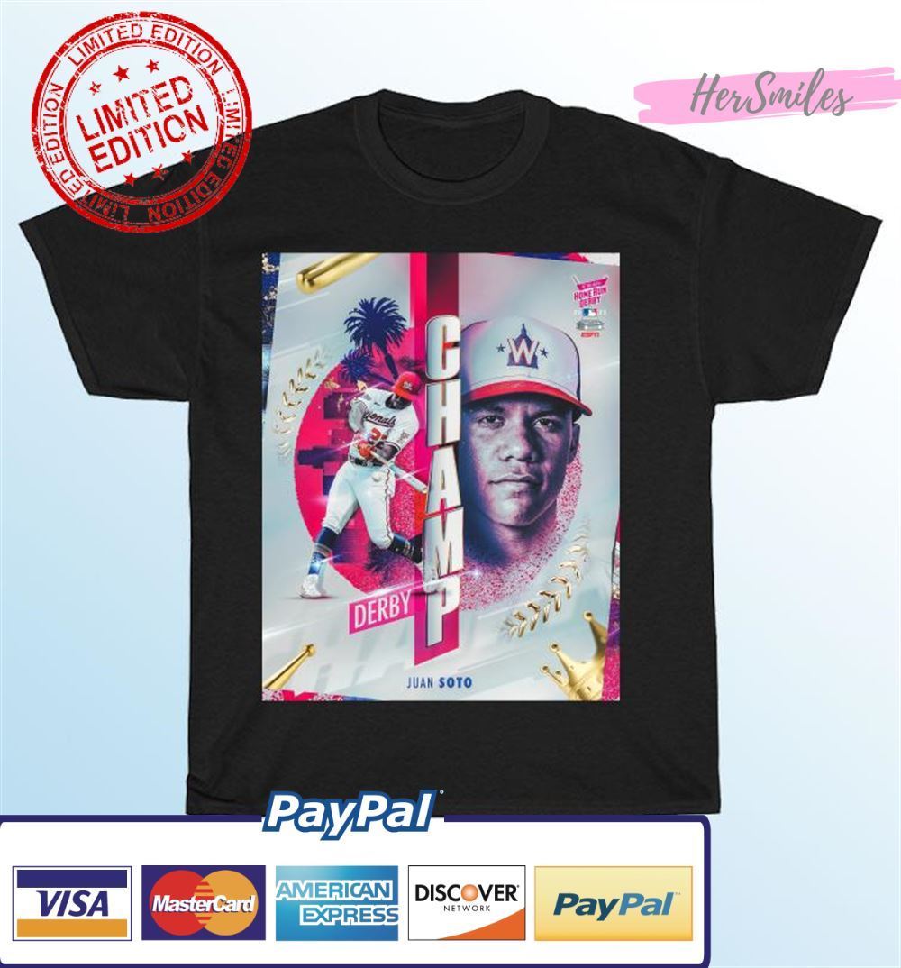 Juan Soto Washington Nationals Derby Champ 2022 Unisex T-Shirt Juan Soto Washington Nationals Derby Champ 2022 Unisex T-Shirt
