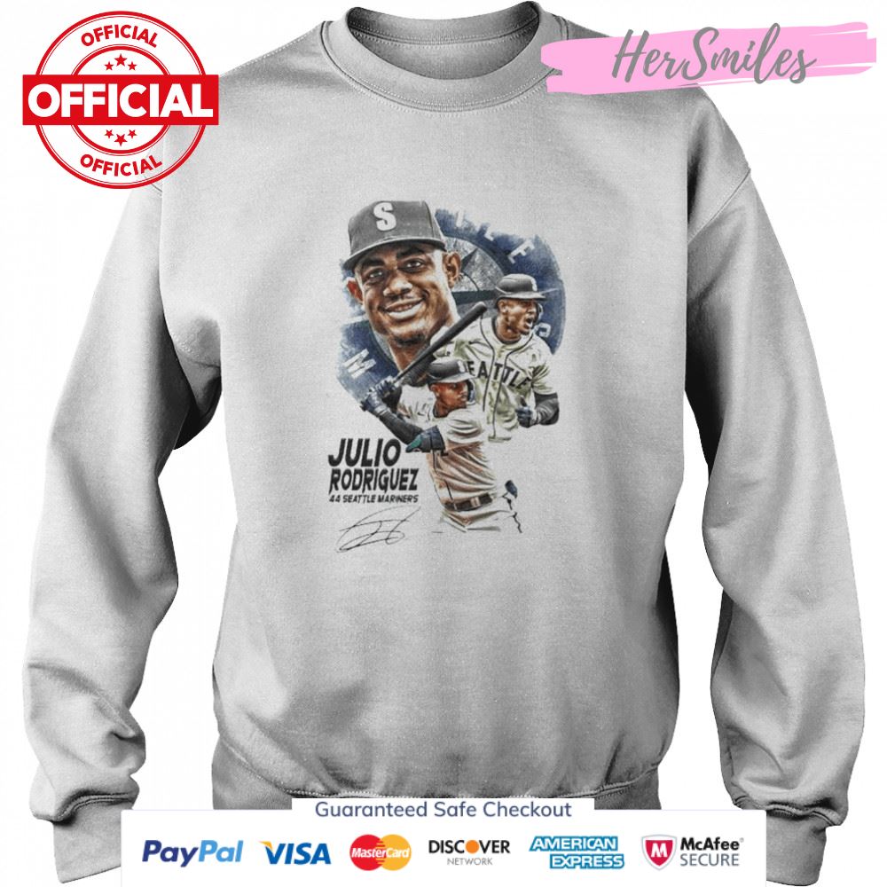 Julio rodriguez seattle mariners baseball 44 seattle mariners signature shirt Julio rodriguez seattle mariners baseball 44 seattle mariners signature shirt