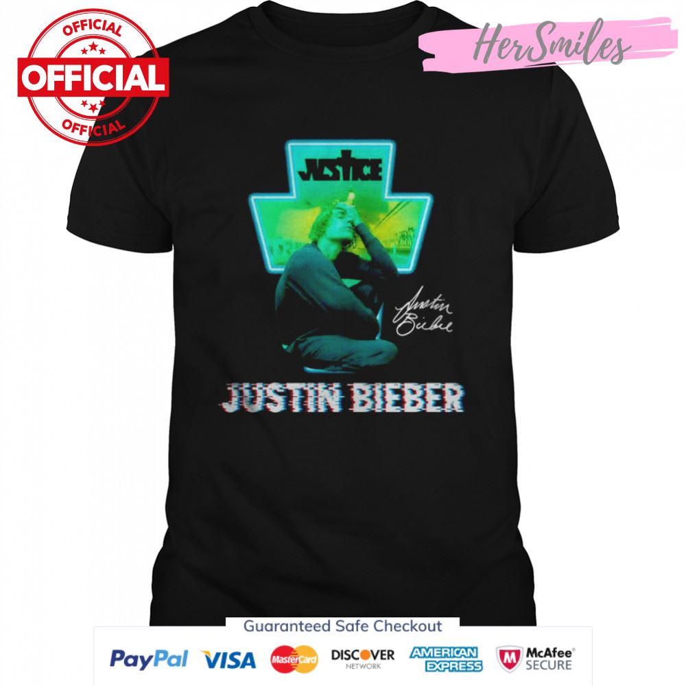 Justice Justin Bieber signature shirt