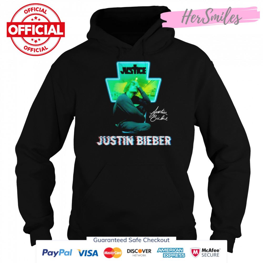 Justice Justin Bieber signature shirt Justice Justin Bieber signature shirt