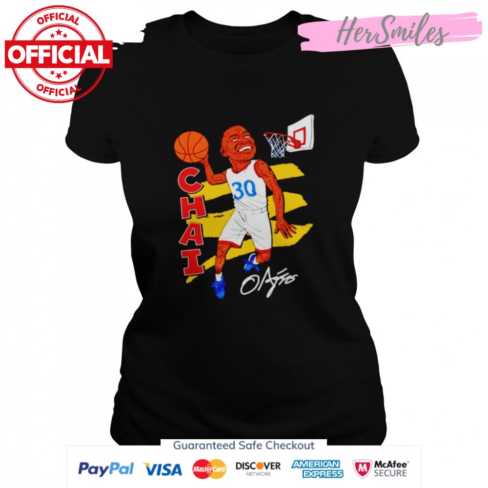 Kansas Jayhawks Ochai Agbaji goal MVP signature shirt