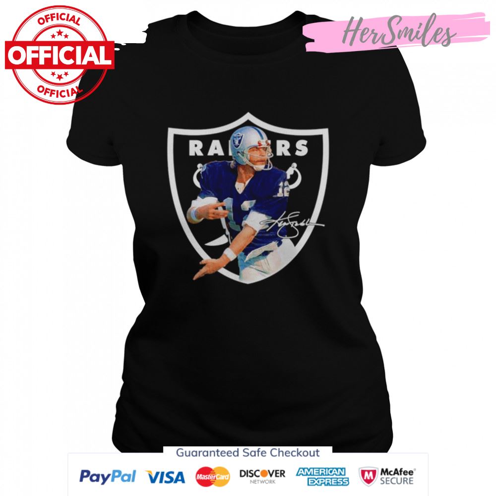 Kenneth Michael Stabler Signature Oakland Raiders shirt