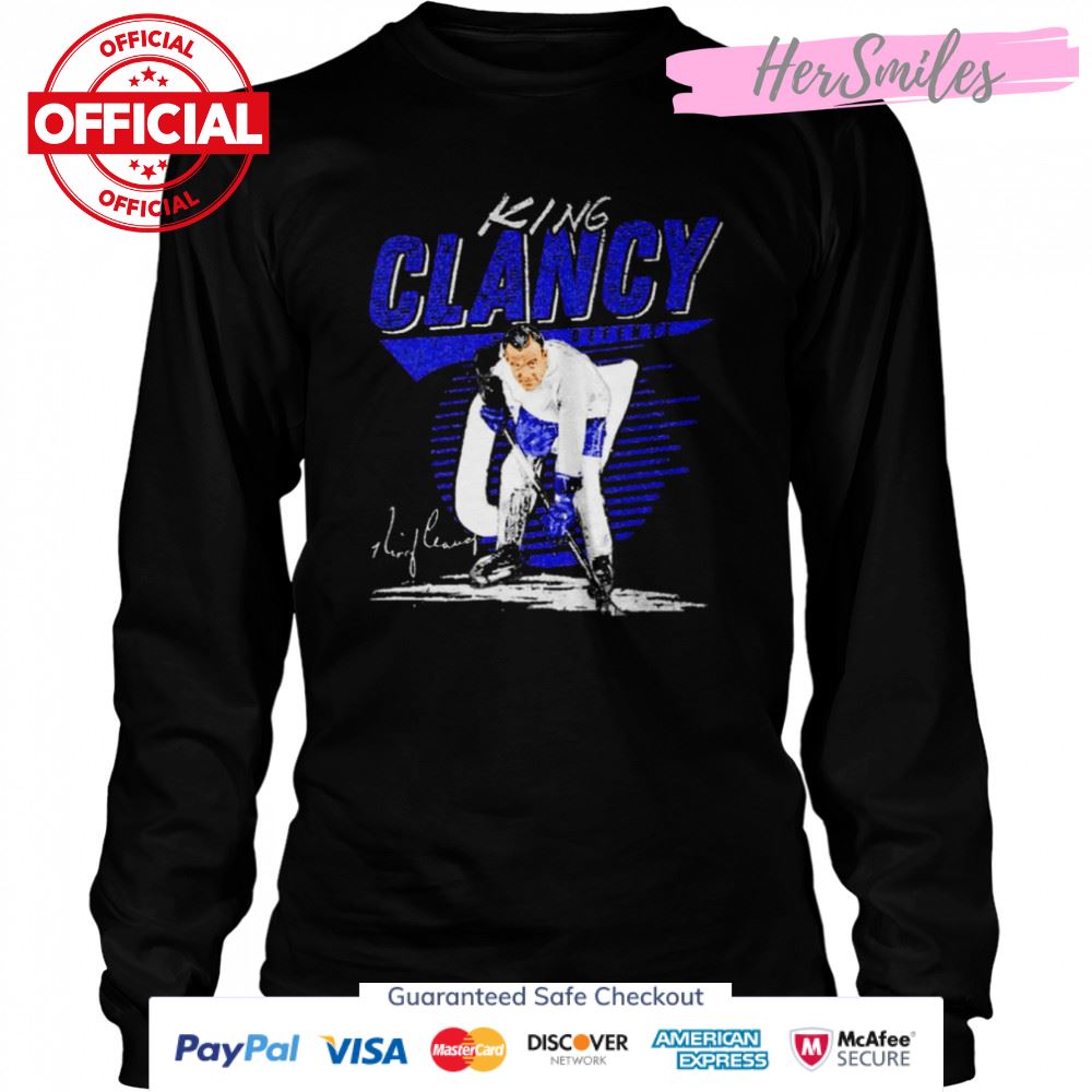 King Clancy Toronto Maple Leafs Comet signature shirt King Clancy Toronto Maple Leafs Comet signature shirt