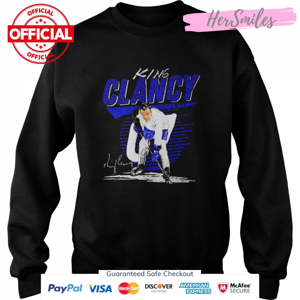 King Clancy Toronto Maple Leafs Comet signature shirt King Clancy Toronto Maple Leafs Comet signature shirt