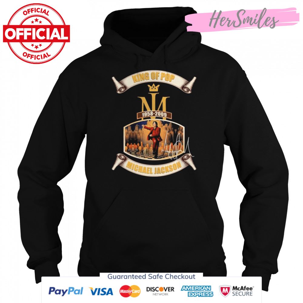 King Of Pop 1958-2009 Michael Jackson Signatures Shirt King Of Pop 1958-2009 Michael Jackson Signatures Shirt