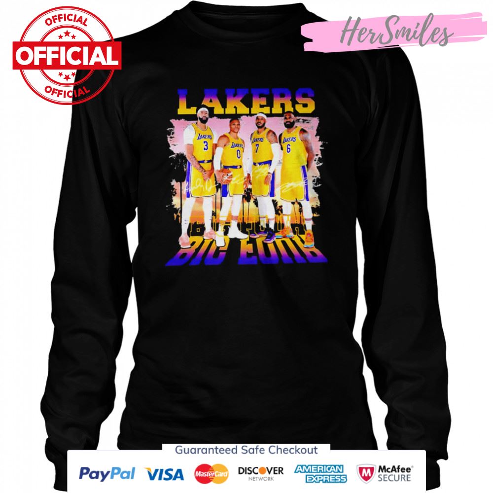 Lakers Big Four signatures 2022 T-shirt Lakers Big Four signatures 2022 T-shirt