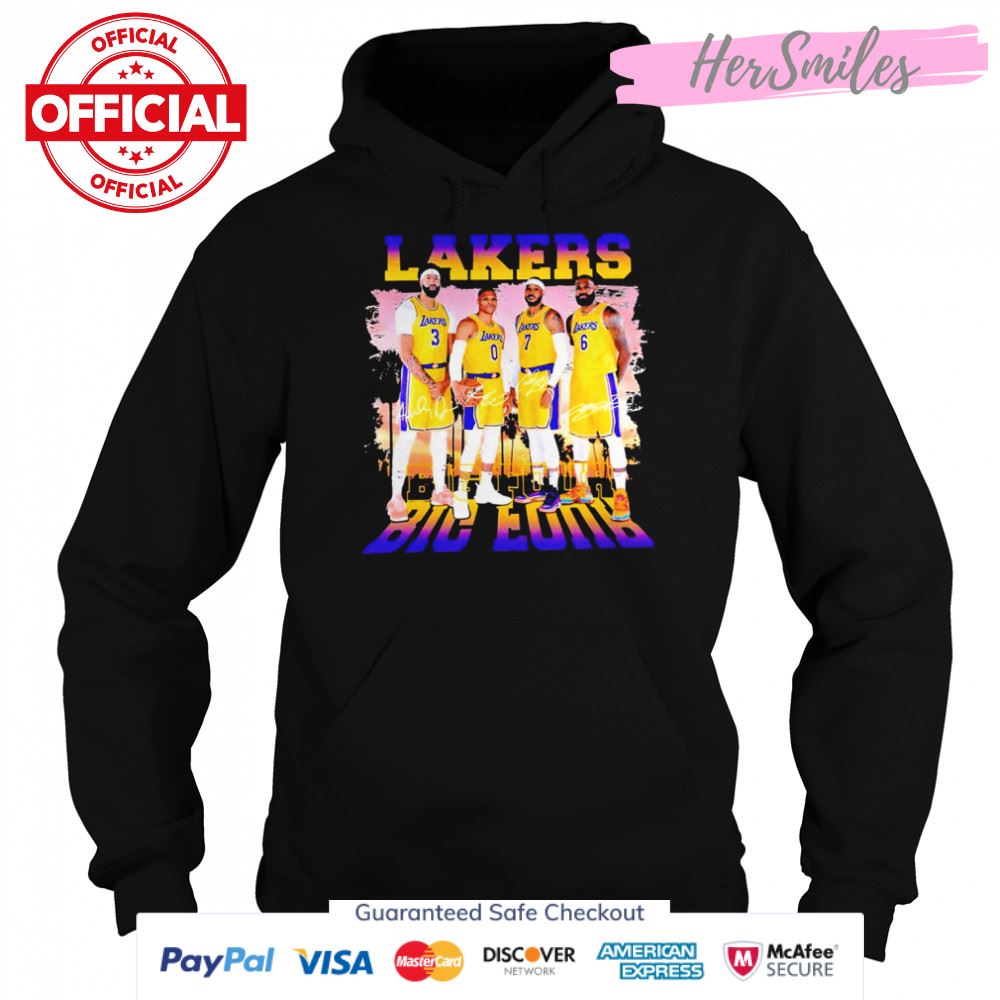 Lakers Big Four signatures 2022 T-shirt Lakers Big Four signatures 2022 T-shirt