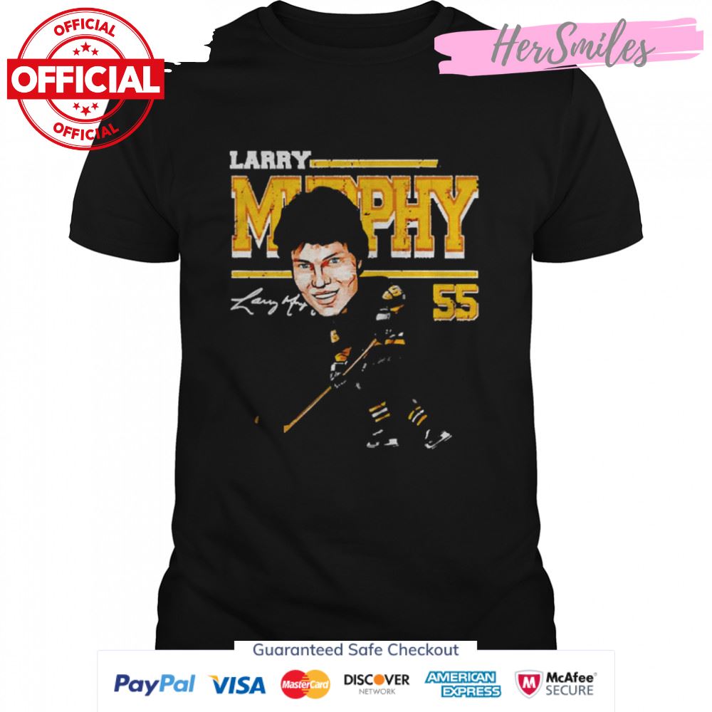 Larry Murphy Pittsburgh Penguins Cartoon signature shirt