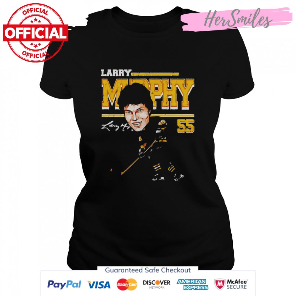 Larry Murphy Pittsburgh Penguins Cartoon signature shirt