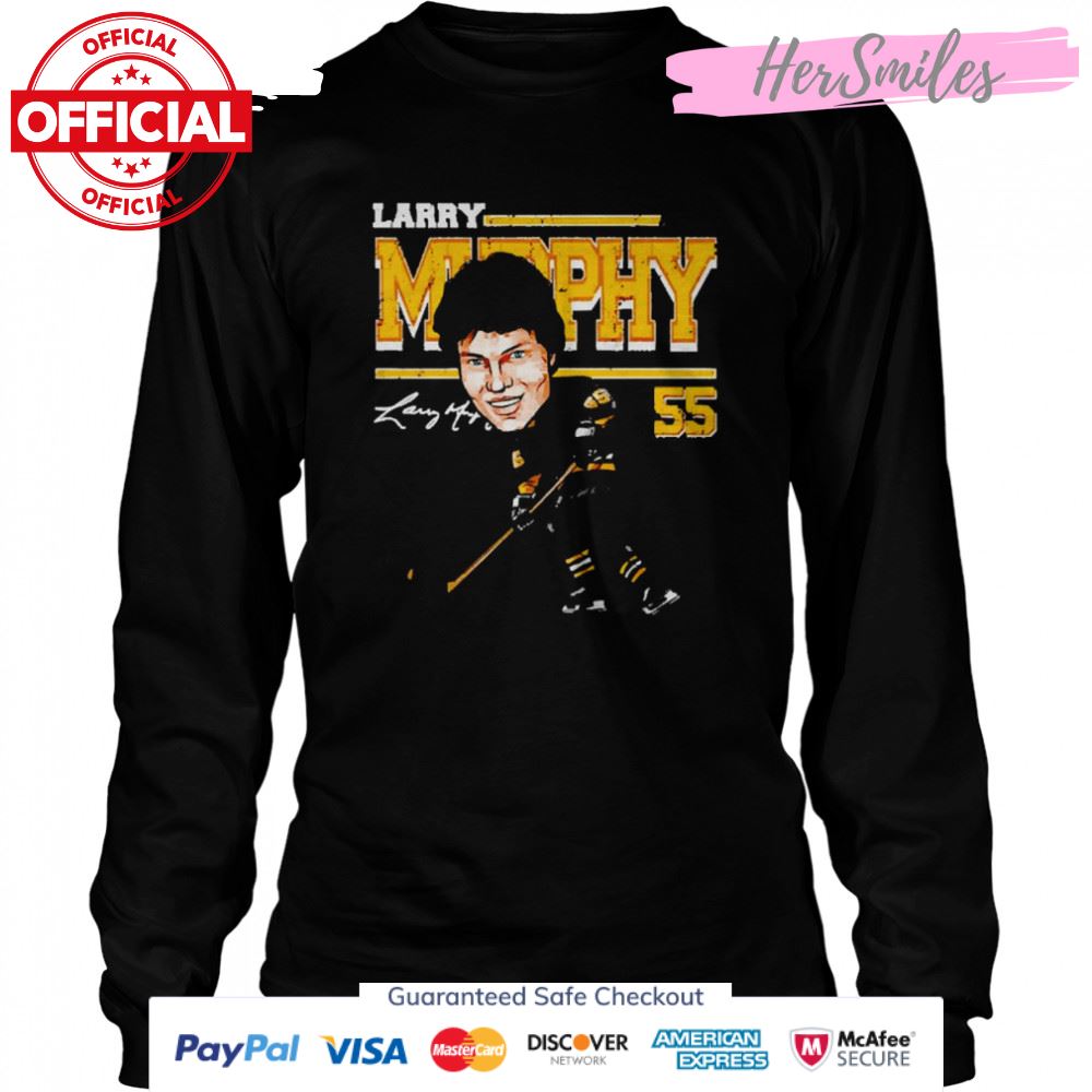 Larry Murphy Pittsburgh Penguins Cartoon signature shirt Larry Murphy Pittsburgh Penguins Cartoon signature shirt