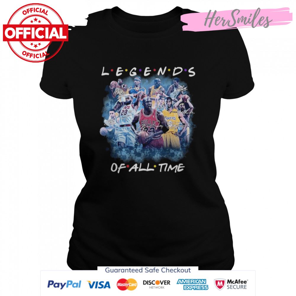 Legends Of All Time Best NBA Players Signatures Shirt