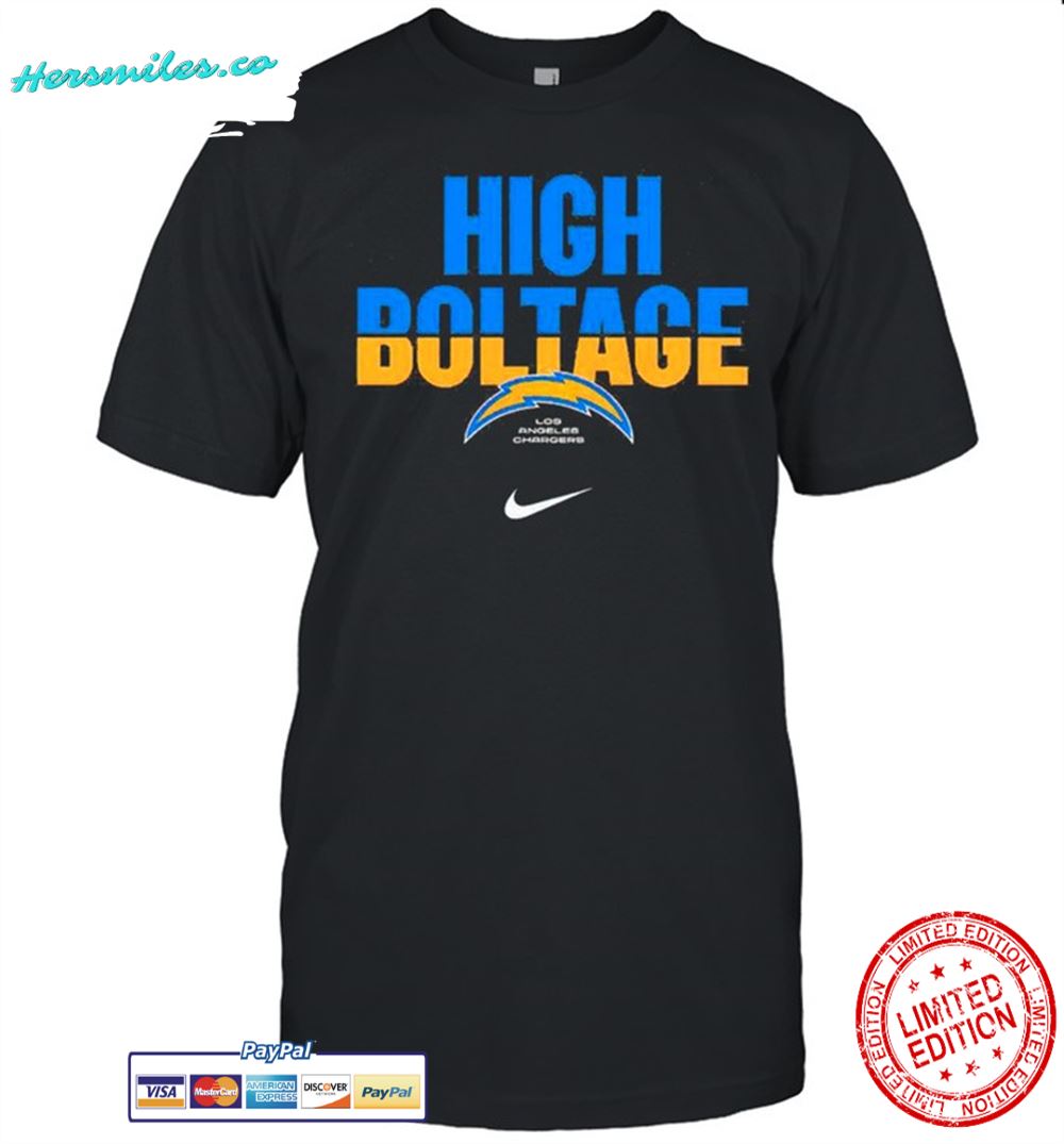 Los Angeles Chargers high voltage shirt