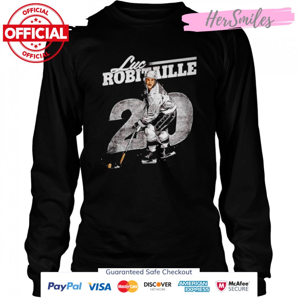 Los Angeles Kings Luc Robitaille signature shirt Los Angeles Kings Luc Robitaille signature shirt