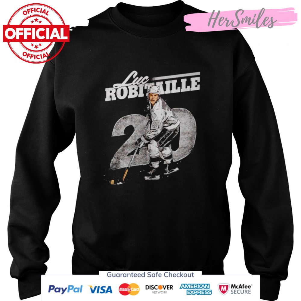 Los Angeles Kings Luc Robitaille signature shirt Los Angeles Kings Luc Robitaille signature shirt