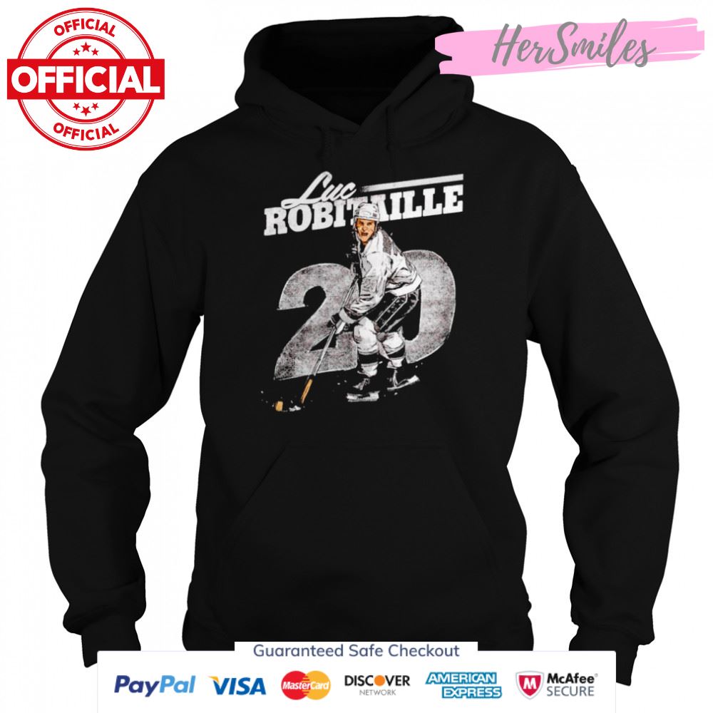 Los Angeles Kings Luc Robitaille signature shirt Los Angeles Kings Luc Robitaille signature shirt