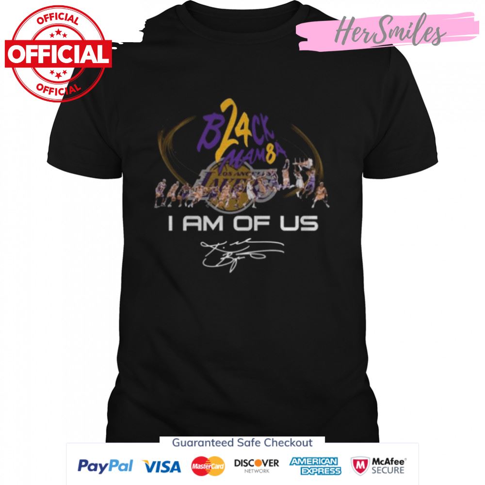 Los Angeles Lakers Black Mamba I am of us signature shirt