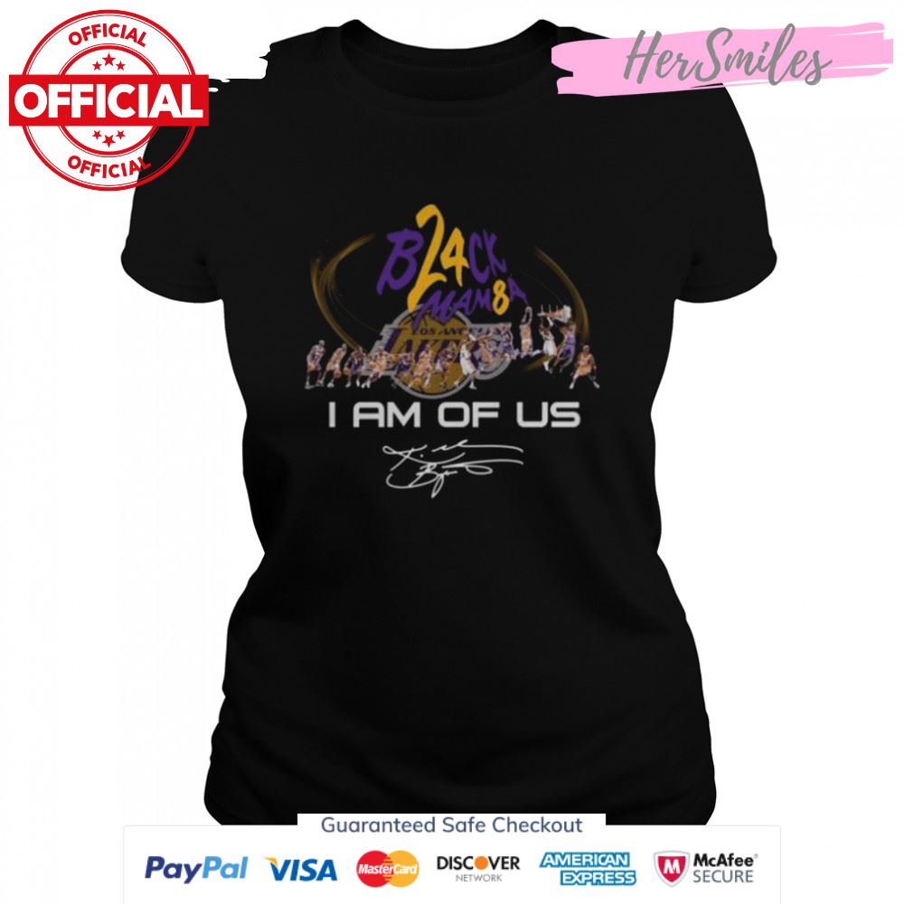 Los Angeles Lakers Black Mamba I am of us signature shirt