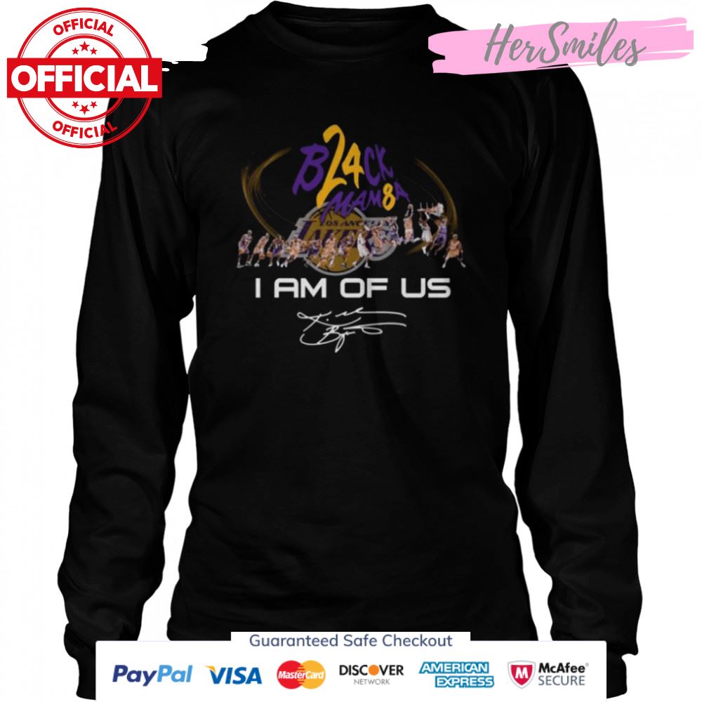 Los Angeles Lakers Black Mamba I am of us signature shirt Los Angeles Lakers Black Mamba I am of us signature shirt