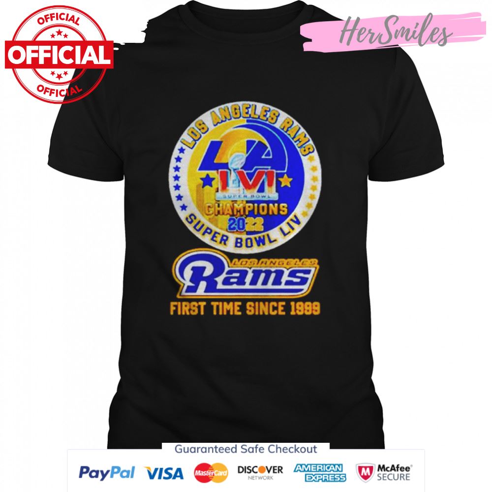 Los Angeles Rams Super Bowl 2022 first time since 1999 shirt