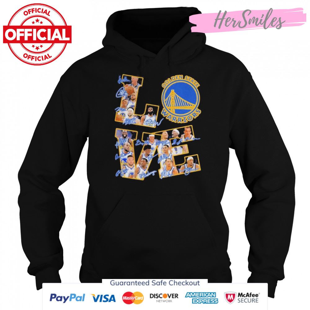 Love Golden State Warriors NBA Team Signatures Shirt Love Golden State Warriors NBA Team Signatures Shirt