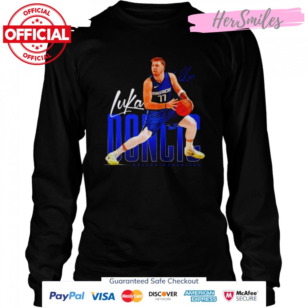 Luka Doncic Dallas Mavericks Basketball Signatures Shirt Luka Doncic Dallas Mavericks Basketball Signatures Shirt