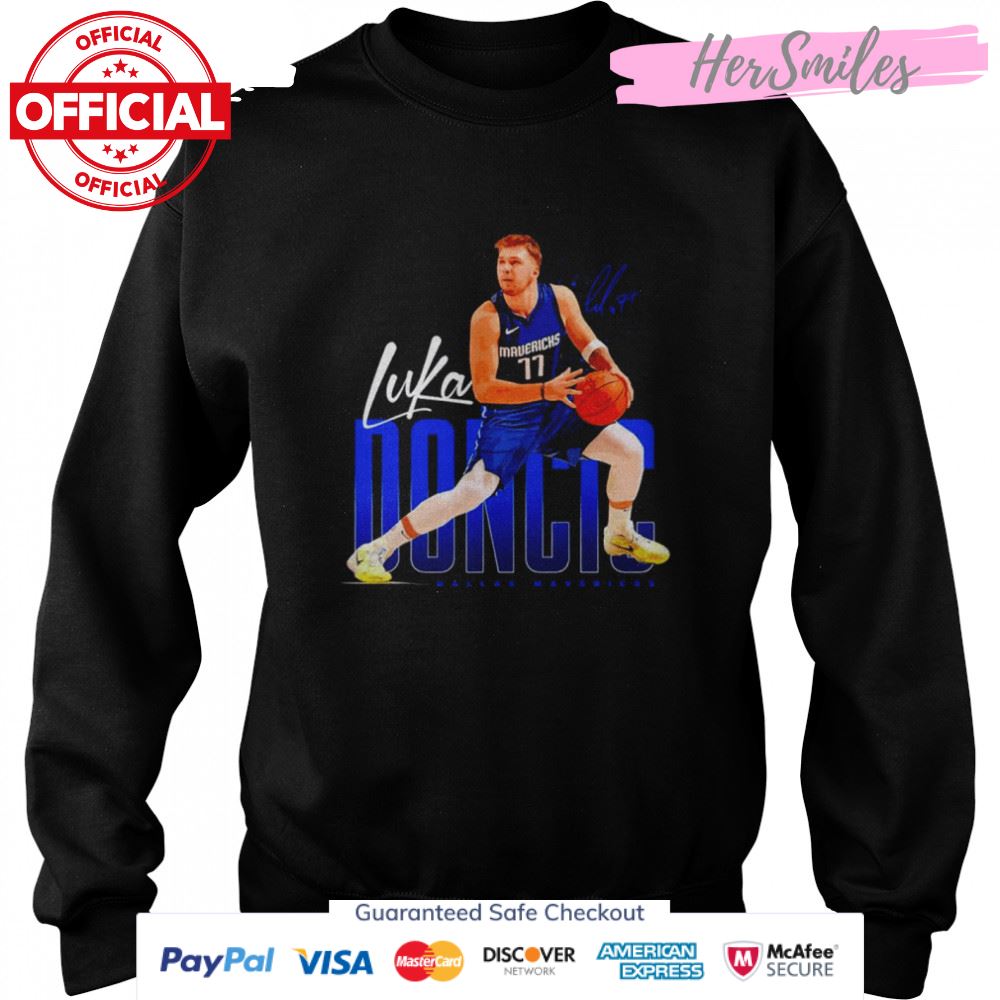 Luka Doncic Dallas Mavericks Basketball Signatures Shirt Luka Doncic Dallas Mavericks Basketball Signatures Shirt
