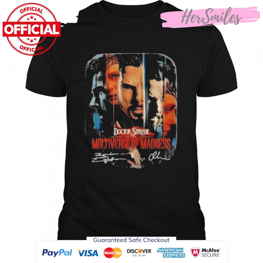 Marvel doctor strange in the multiverse of madness signatures shirt