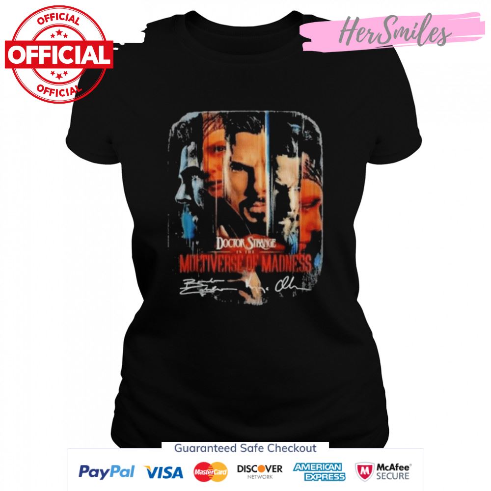 Marvel doctor strange in the multiverse of madness signatures shirt