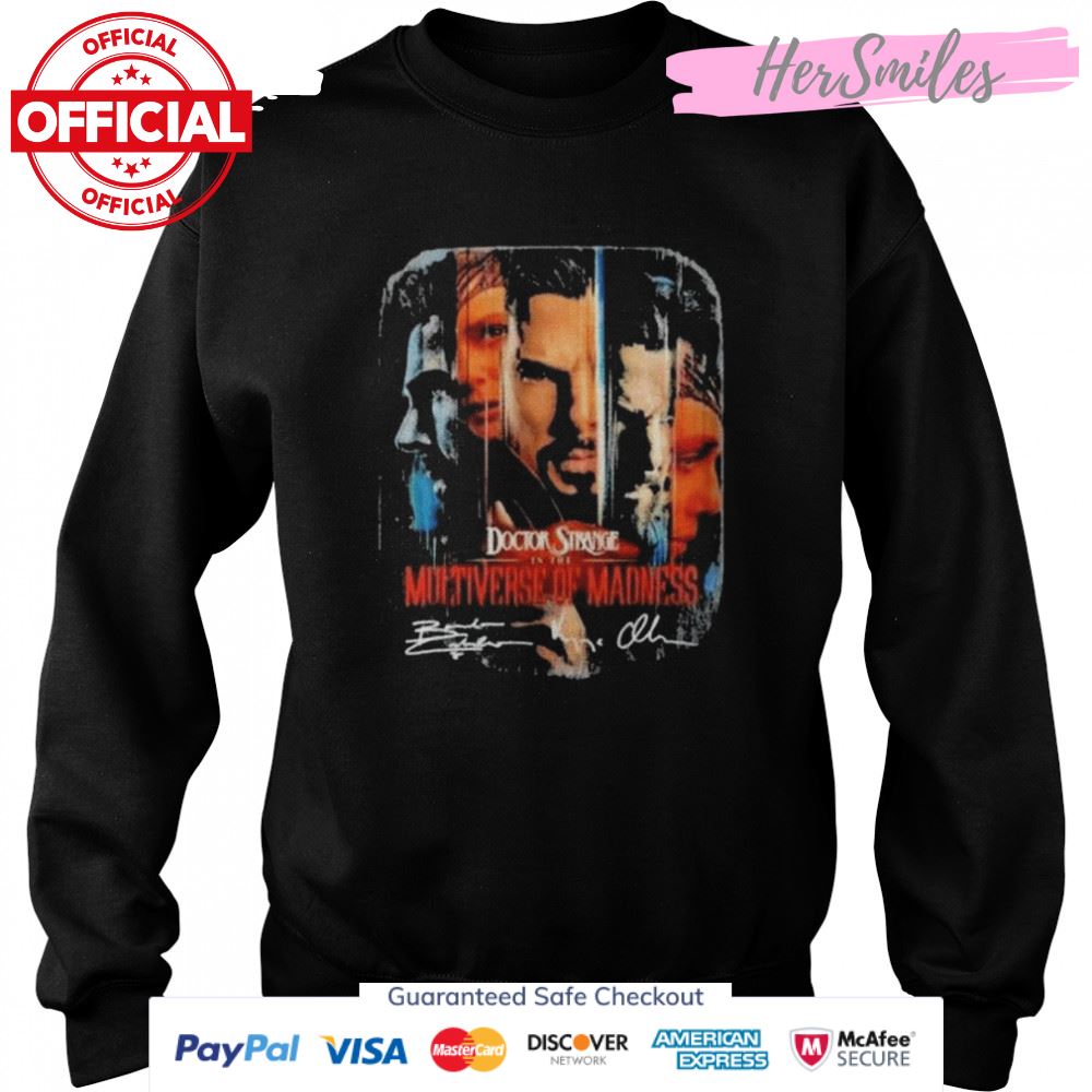 Marvel doctor strange in the multiverse of madness signatures shirt Marvel doctor strange in the multiverse of madness signatures shirt