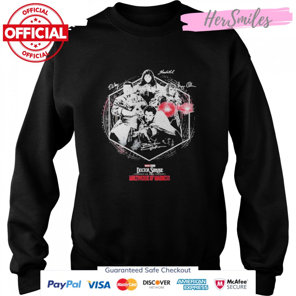 Marvel Studios Doctor Strange In The Multiverse Of Madness 2022 Signatures Shirt Marvel Studios Doctor Strange In The Multiverse Of Madness 2022 Signatures Shirt