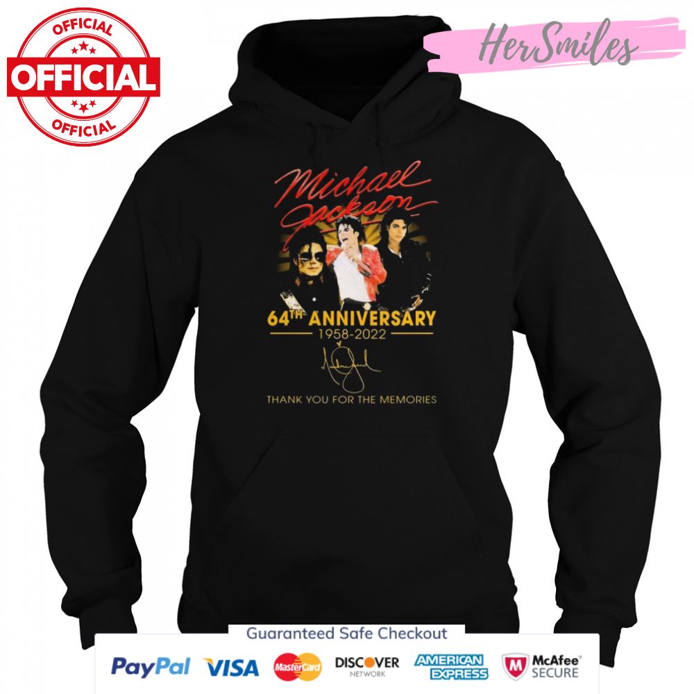 Michael Jackson 64th Anniversary 1958-2022 Signatures Thank You For The Memories Shirt Michael Jackson 64th Anniversary 1958-2022 Signatures Thank You For The Memories Shirt