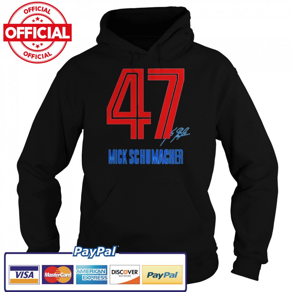 Mick Schumacher 47 Haas F1 signature shirt Mick Schumacher 47 Haas F1 signature shirt