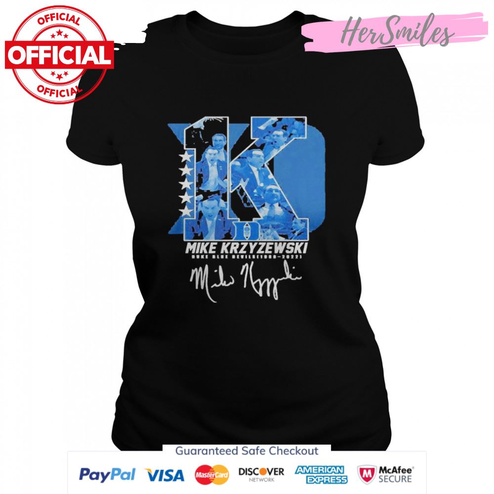 Mike Krzyzewski Duke Blue Devils 1980-2021 Signature Shirt