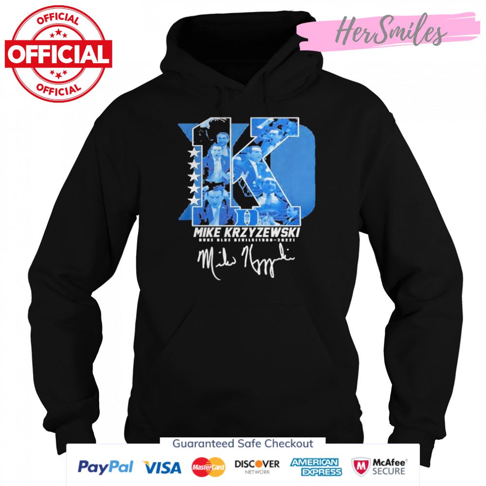 Mike Krzyzewski Duke Blue Devils 1980-2021 Signature Shirt Mike Krzyzewski Duke Blue Devils 1980-2021 Signature Shirt