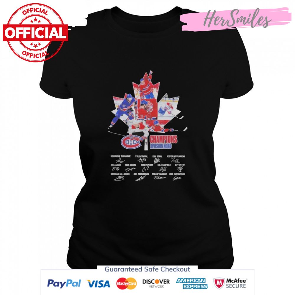 Montreal Canadiens Champions Division Nord signature shirt