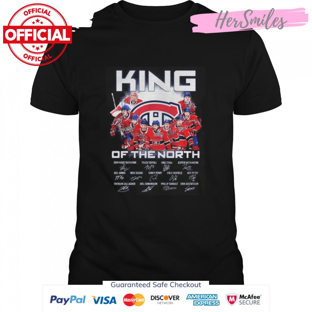 Montreal Canadiens king of the North signatures 2022 shirt