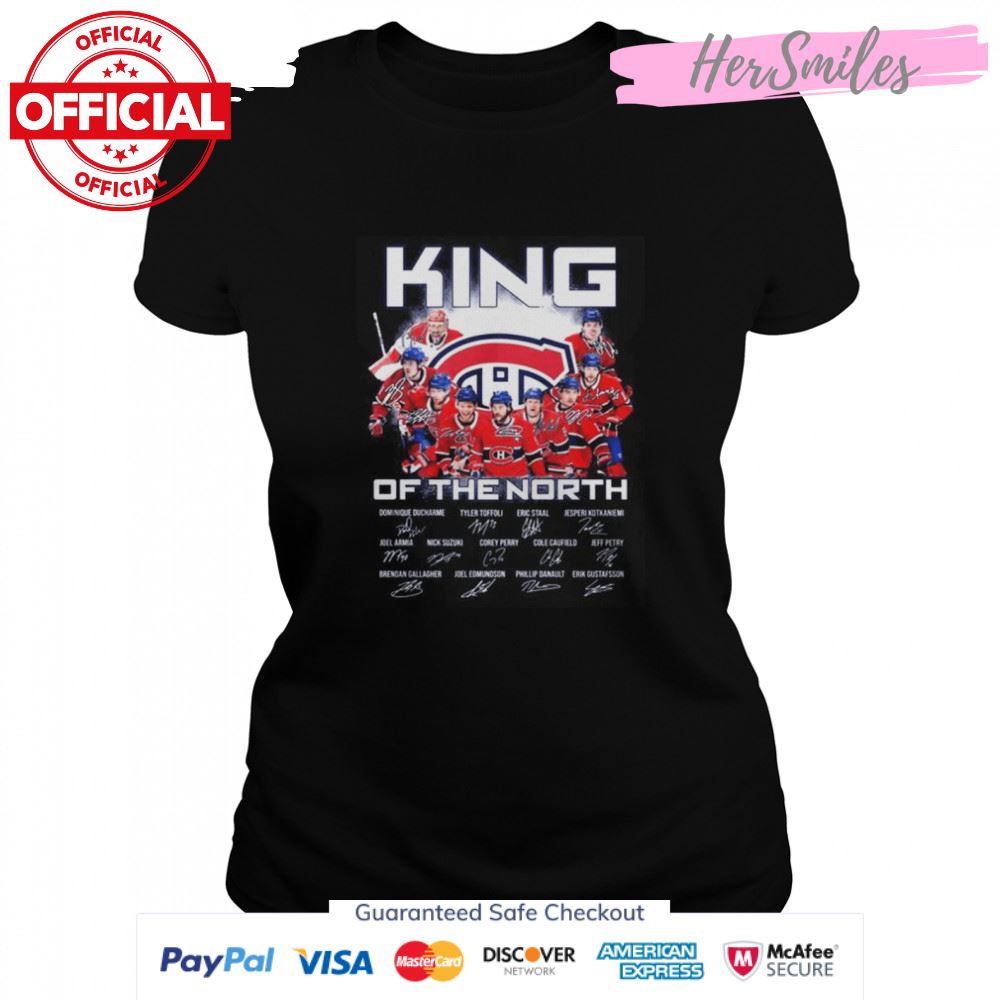 Montreal Canadiens king of the North signatures 2022 shirt