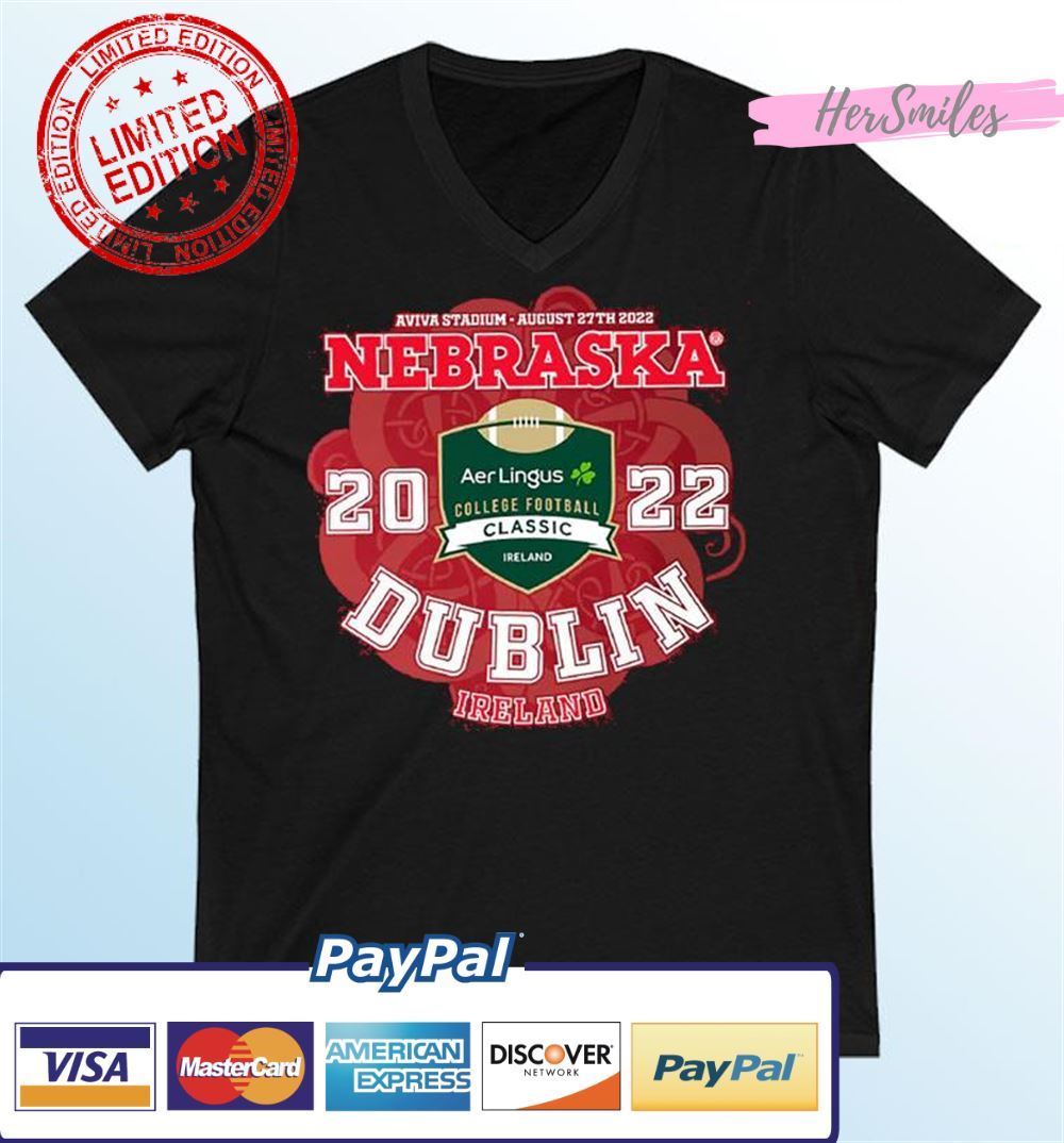 Nebraska 2022 Dublin Ireland Aer Lingus College Football Classic Unisex T-Shirt