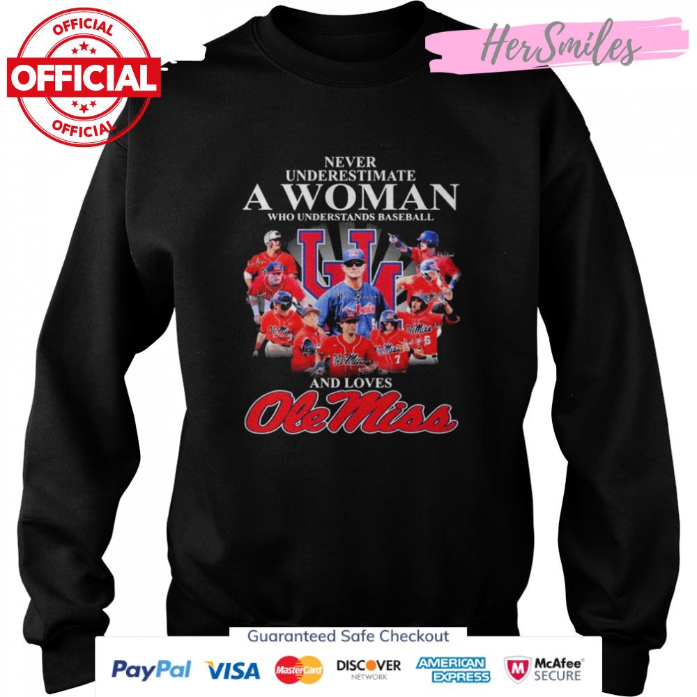 Never Underestimate A Woman And Loves Ole Miss Rebels 2022 National Champions Signatures Shirt Never Underestimate A Woman And Loves Ole Miss Rebels 2022 National Champions Signatures Shirt