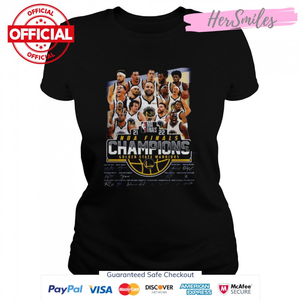 New Golden State Warriors NBA Finals champions signatures shirt
