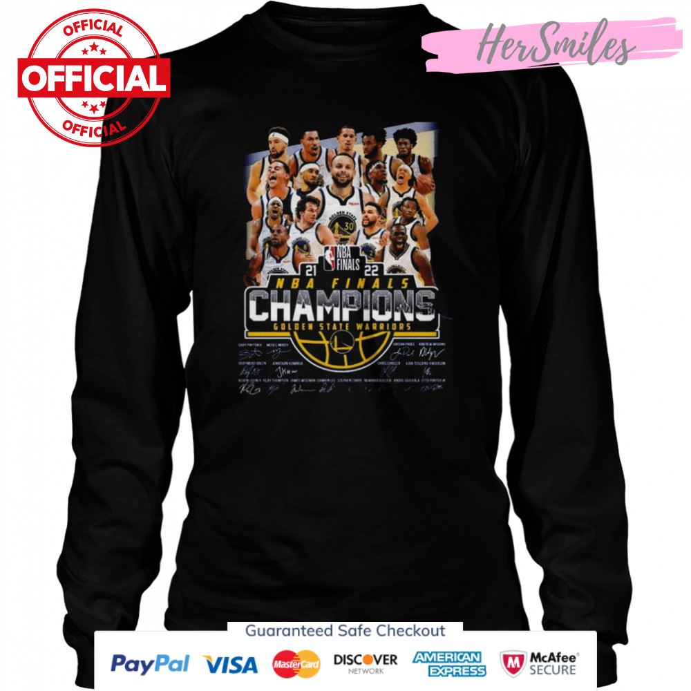 New Golden State Warriors NBA Finals champions signatures shirt New Golden State Warriors NBA Finals champions signatures shirt